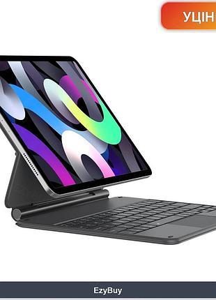 Клавіатура-чохол qwertz з тачпадом для ipad pro 11" та air 4/5 (a2588), rgb-освітлення, затискач на магнітах, колір чорний