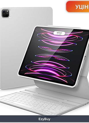 Кейс-клавіатура qwertz для ipad pro 12.9 (2018-2022), білий захисний чохол ascend keyboard case lite з підставкою, ipad