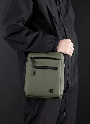 Універсальна чоловіча сумка green modern comfort no brand 1361-01 зелений