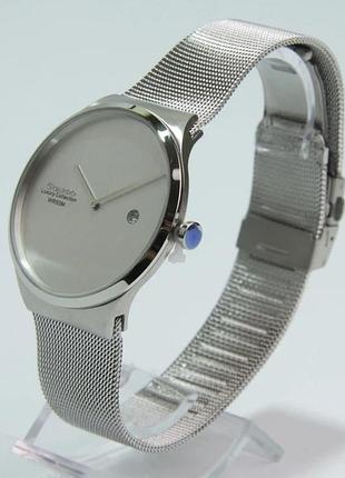 Чоловічий годинник guardo luxury collection s02421-1 сталевий корпус міланський браслет водозахист 50 м світлий циферблат з датою