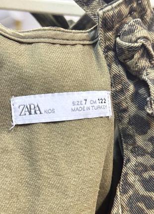 Сарафан для дівчинки zara леопардовий 122 см 6