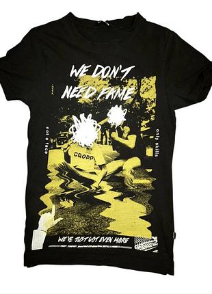 Футболка cropp, кофта, кофточка "we don't need fame"