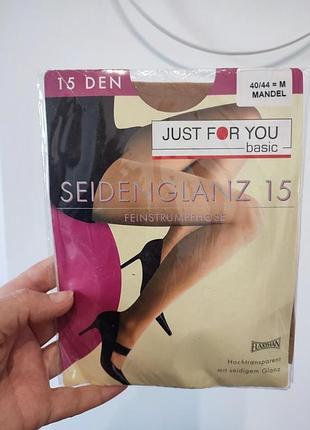 Ультратонкі колготки just for you 15 den із шовковистим блиском, розмір m (40/44)
