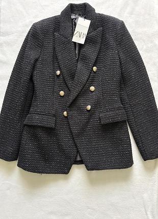 Zara твідовий жакет новий