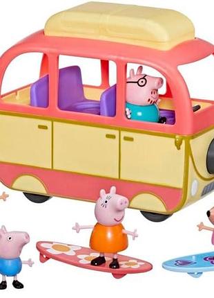Ігровий набір свинка пеппа в австралії на кемпері peppa pig peppa visits australia campervan vehicle (f4892)