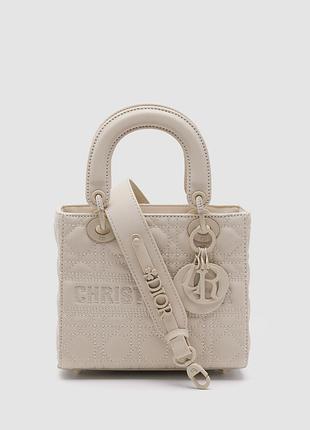 💎 christian dior latte ultramatte cannage calfskin mini lady dior beige