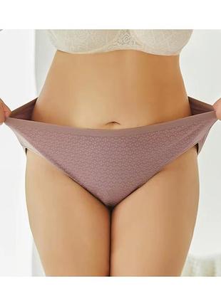 Женские хлопковые трусики слипы батальные your own comfort (1842-62-07) сливовый 4xl