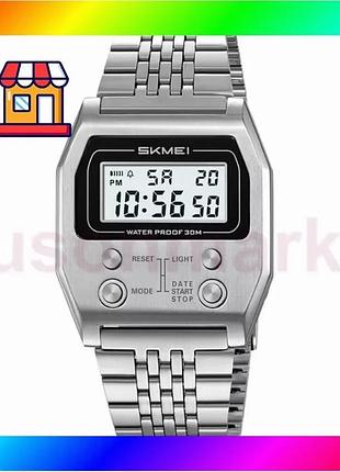 Bs часы мужские тактические best mix skmei retro steel (серебристый) bas77/n