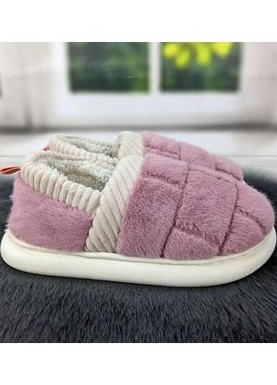Домашние тапочки женские нежный уют (1421-36-37) фиолетовый no brand 36