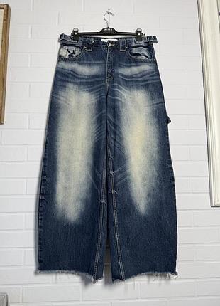 Bershka жіночі широкі блакитні джинси розмір xl