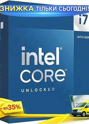 Ku процесор intel core universal fit i7 14 покоління lga1700 20 ядер 3,4-5,6 ггц для пк ігор та роботи uni2l_k