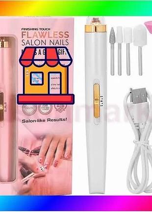 Bs фрезер для маникюра best mix и педикюра flawless salon nails, ручной фрезер для маникюра pink bas77/n