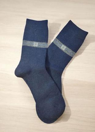 Мужские теплые шерстяные носки comfort winter (1979-01) синий 41-47 no brand