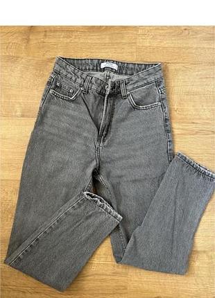 Джинси жіночі bershka mom сірі