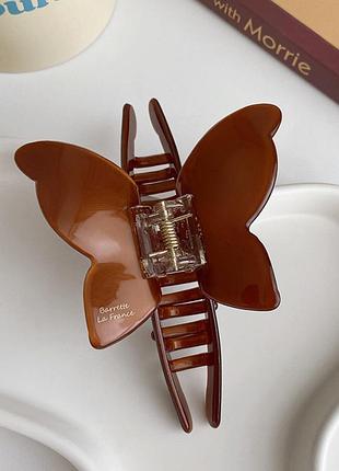 Заколка женская butterfly (1815-01) коричневый -