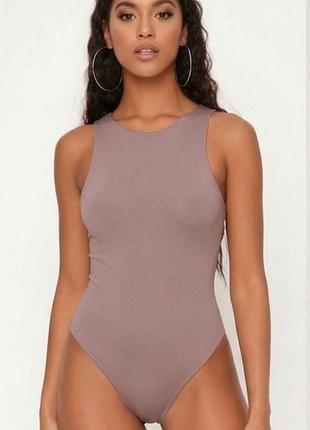Женский боди с майкой и бразильянами 1265 simple comfort (2019-48-02) кофейный 48 macarena (xl)