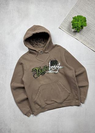 Вінтажне худі кофта з капюшоном billabong big logo оригінал rap skate y2k