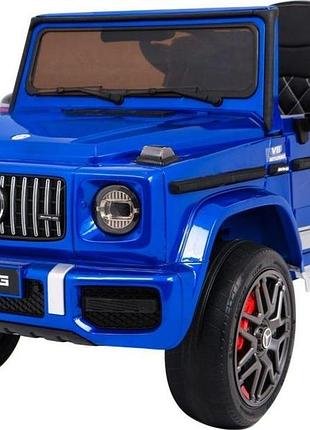 Дитяча акумуляторна машинка mercedes amg g63 синя