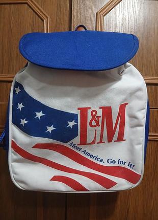 Рюкзак.  l&amp;m . meet america.  go for  it! vintage