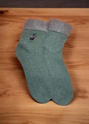 Жіночі термо шкарпетки winter cat no brand 1162-38-41 зелений 38-41 1 шт