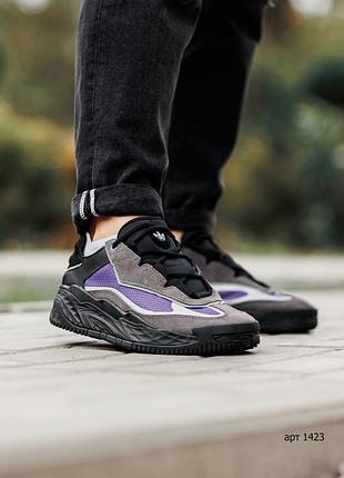 Кроссовки мужские 40-45 adidas niteball black grey purple