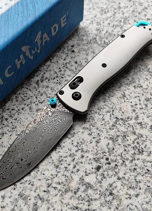 Нож benchmade 535 bugout damascus titanium