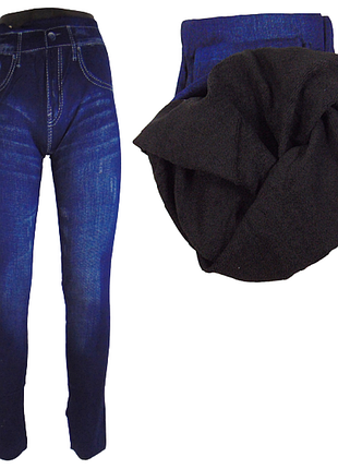 Лосины под джинс на махре black cyclone b062 50-58 синие