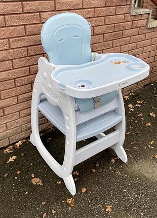 Дитячий стільчик для годування bambi m 3612 — трансформер 2-в-1