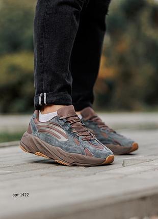 Кросівки чоловічі 41-45  st yeezy 700 v2 grey brown