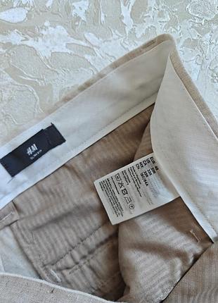 Чоловічі штани h&m 100% льон 2