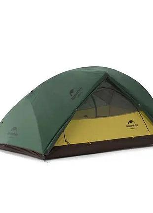 Намет двомісний naturehike star-river 2 updated nh17t012-t, ультралегкий, 210t, темно-зелений, з футпринтом