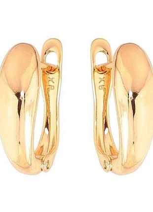Сережки англійська застібка позолота 18k «декоративні» 291519 тм xuping