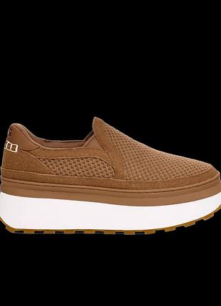 Оригінальні жіночі сліпони ugg women's taelan slip on у фірмовому кольорі "chestnut" (каштановий).розмір: 37;38;39