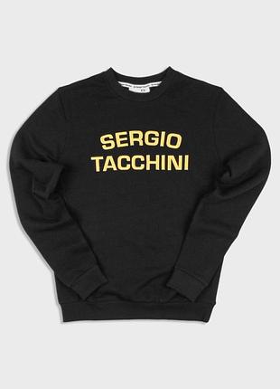 Світшот чоловічий sergio tacchini чорний класичний, м