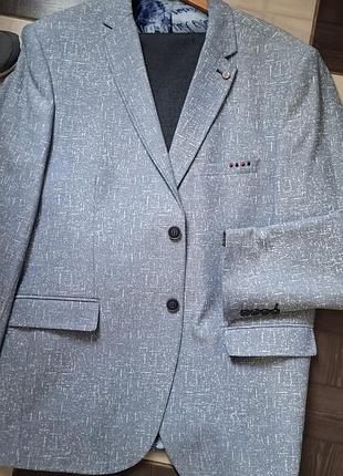 Піджак чоловічий сірий, розмір 56 (2xl)