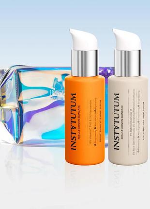 Набір "день&ніч" instytutum brightening vitamin c serum + x-strength retinol serum