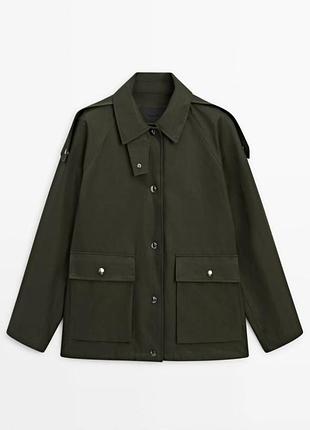 Куртка жіноча massimo dutti 6715/807 хакі
