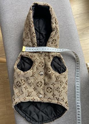Жилет для собак louis vuitton з капюшоном