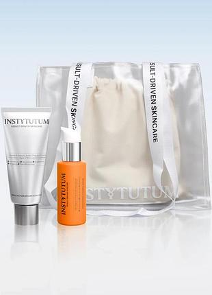 Набір від гіперпігментаціі (instytutum vitamin c serum, 30 ml + instytutum classic triple peel, 60 ml + шопер)