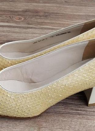 Туфли bally palanga. размер 38, 5. винтаж. кожа змеи.