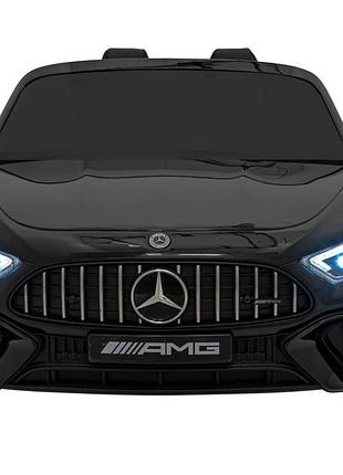 Дитяча акумуляторна машинка mercedes benz amg sl63 чорна