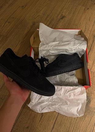 Кросівки чоловічі nike dunk low чорні