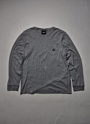 Серый лонгслив penfield с карманом и патчем лонгслив футболка на длинный рукав l
