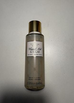 Парфумований спрей victoria's secret whipped milk & sugar, bare vanilla brûlée 250 мл