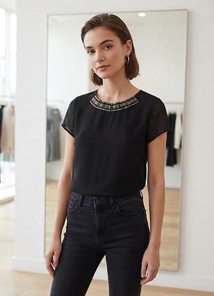 Жіноча блуза zara чорна розмір xs