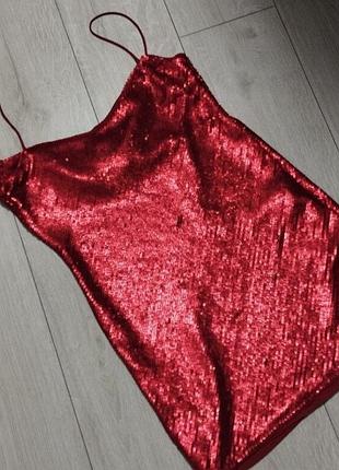 Розкішне плаття в паєтках виріз водоспад від zara 6