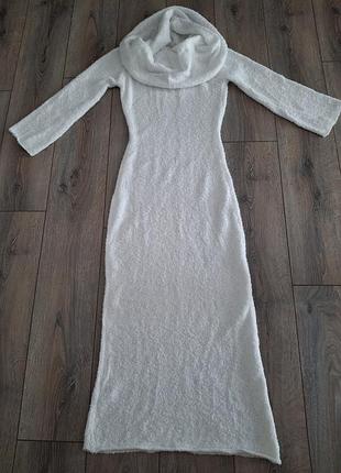Эффектное с хомутом платье 👗 букле 6