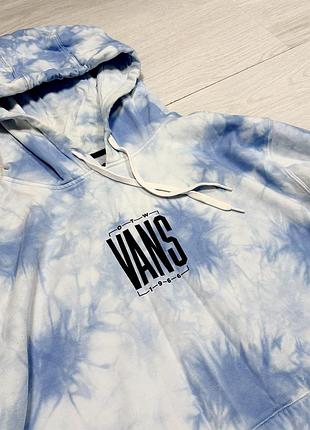 Худі чоловіче vans tie dye blue pullover fleece hoodie