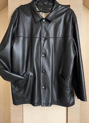 Куртка піджак жакет чоловіча шкіряна кожана xl -xxl 56-58