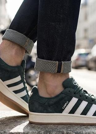 Кросівки чоловічі adidas campus зелені 39 розмір